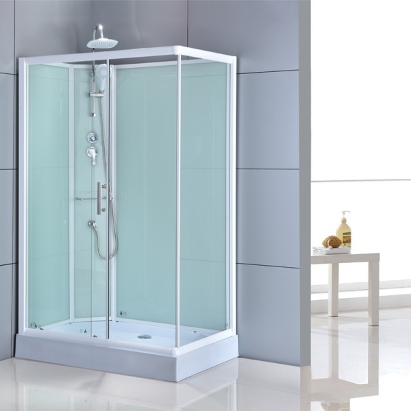 Cabina de dus dreptunghiulara WSH307L , Dimensiune 120x80 cm Cu cadita de dus inclusa, Varianta Stanga - Img 2