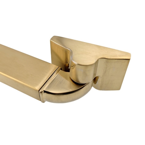 Cabina de dus KZ10A pentagonala, Dimensiune 80x80cm, Culoare Auriu Periat - Img 4