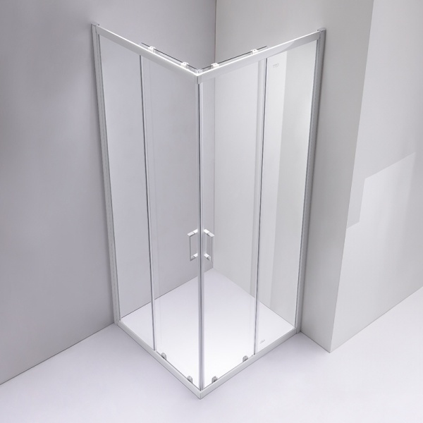 Cabina de dus KZ93B Patrata, Design Modern 90x90cm , Culoare Alb - Img 4