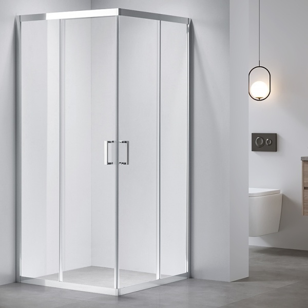 Cabina de dus patrata KZ102A, Culoare Crom , Dimensiune 80x80cm - Img 2