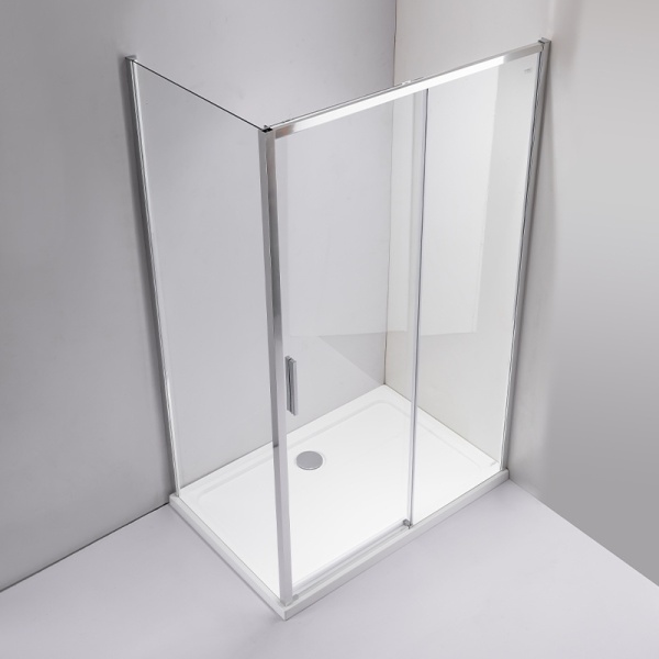 Cabina de dus Super Slim Nova, Dreptunghiulara 90x80cm, Culoare Crom - Img 6
