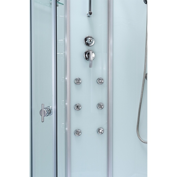 Cabina de dus WSH7703A cu Hidromasaj, Dimensiune 80x80cm, Culoare Crom - Img 7