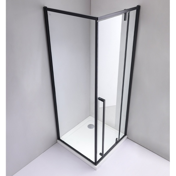 Cabina dus patrata model BS11B, Dimensiune 90x90 cm, Culoare Negru - Img 2