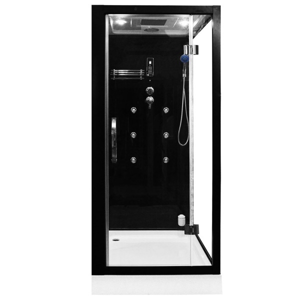 Cabina multifunctionala MO-1752B, sauna uscata, sauna cu aburi si cabina de dus, pe stanga. Dimensiune 180x110x223cm - Img 9