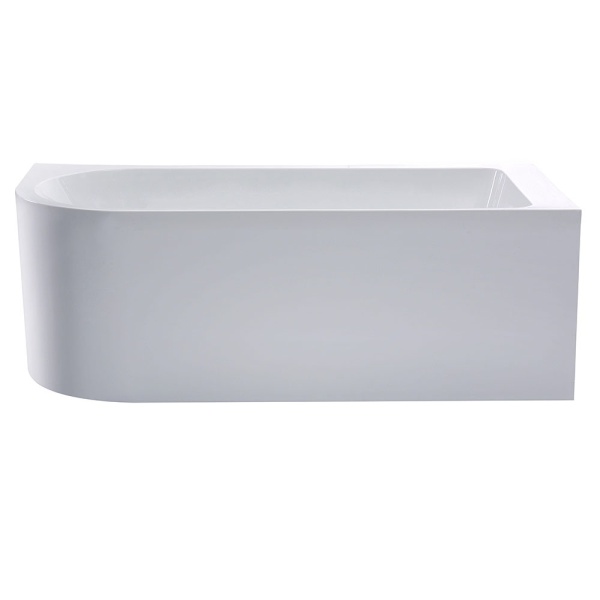 Cada Autoportanta Eleganta 170x75x58cm, Cu Montaj pe perete/Stanga , Culoare Alb - Img 2
