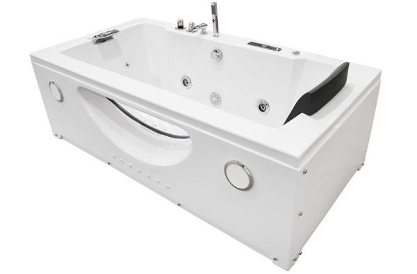 Cada de baie cu hidromasaj Turbo Spa 180 x 91 x 60 cm alba - Img 3