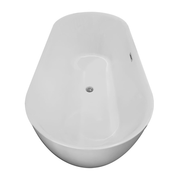 Cada de baie Freestanding 170x75x58cm, Design Modern ,Culoare Alb - Img 6
