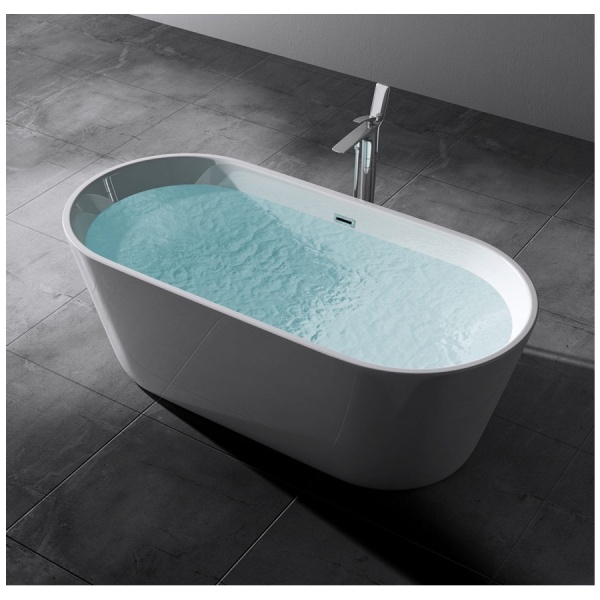 Cada de baie PRO LETISIA 150, free-standing, design modern, Alba - Img 5