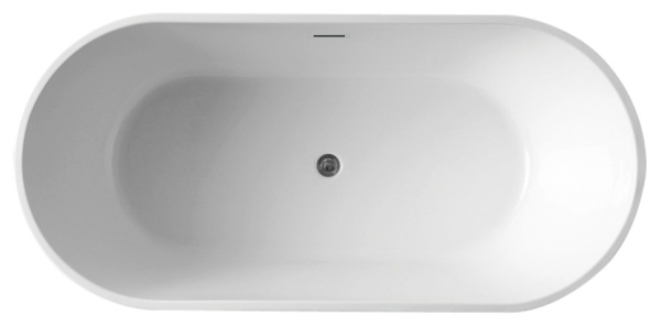 Cada de baie PRO LETISIA 170 cm , free-standing, design modern, Alba - Img 7