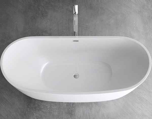 Cada de baie PRO OLSENA 150 cm, free-standing, design modern, Alba - Img 5