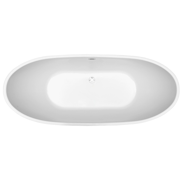 Cada De Baie PRO OLSENA 180, Free-Standing, Design Modern, Alba - Img 3