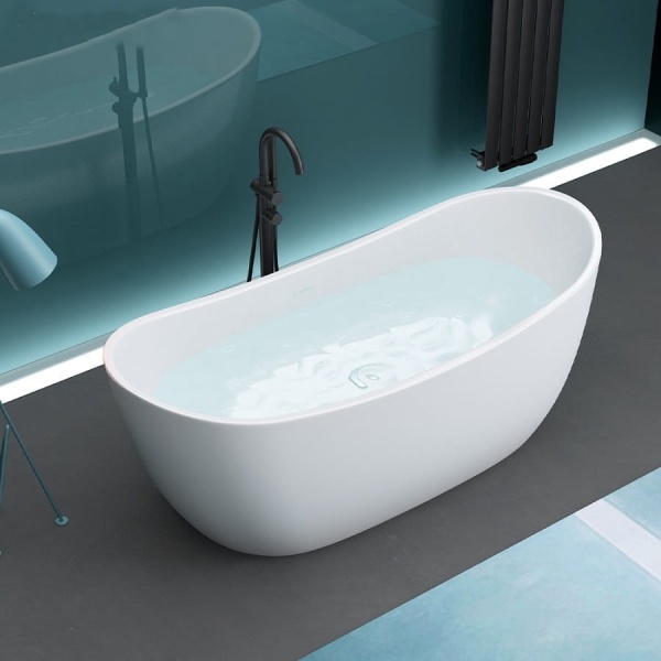Cada De Baie PRO SONATA 150, Free-Standing, Design Modern, Alba - Img 3