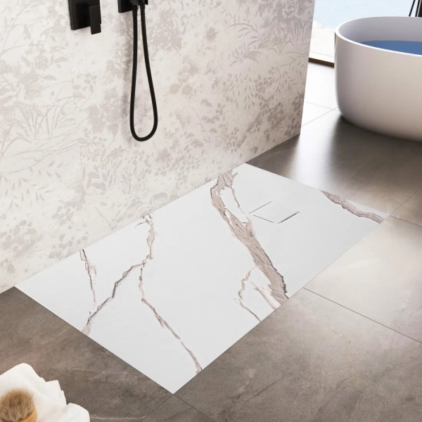 Cadita de dus 90x120 Magnum CARRARA White - Img 11