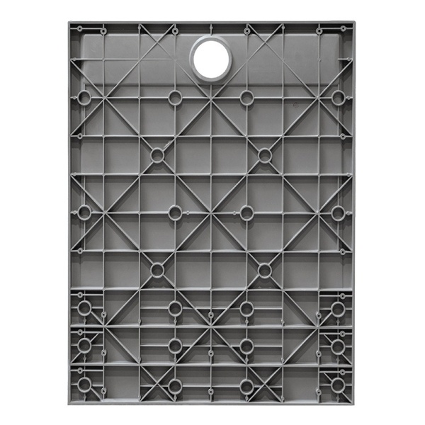 Cadita de dus dreptunghiulara slim imitatie piatra Riko 110 x 70 cm gri - Img 10