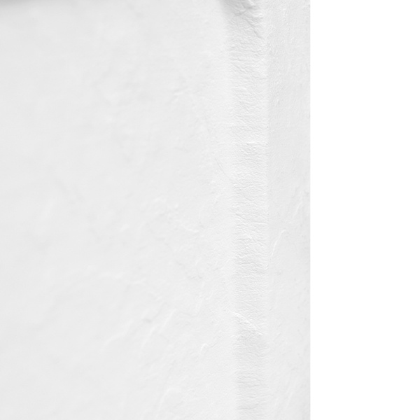 Cadita de dus dreptunghiulara slim imitatie piatra Silk 130 x 90 cm alba - Img 9