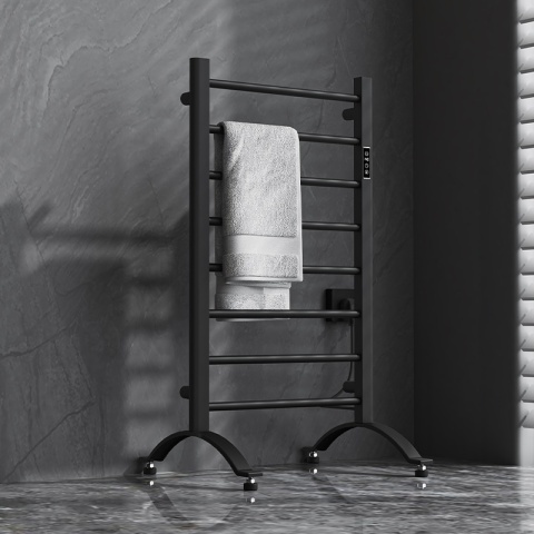 Calorifer electric TAAL-BL 200W pentru baie 91x50, negru - Img 3