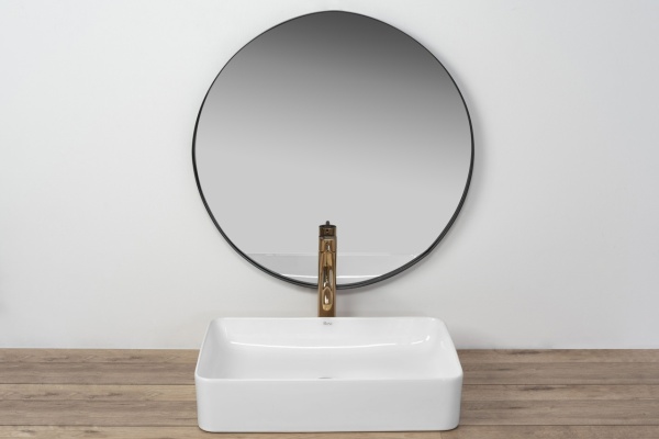 Chiuveta de blat REA Avia, 51x34.5 x 11 cm, Montaj Pe Blat, Design Deosebit, Ceramica Sanitara, Alb - Img 3