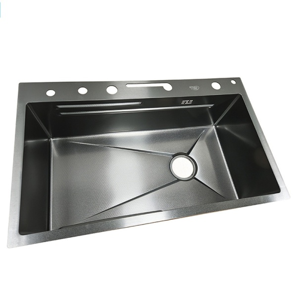 Chiuveta de bucatarie ARGOS multifunctionala, Dimensiune 68x46cm, Culoare Negru, Termostat cu Display LCD - Img 11