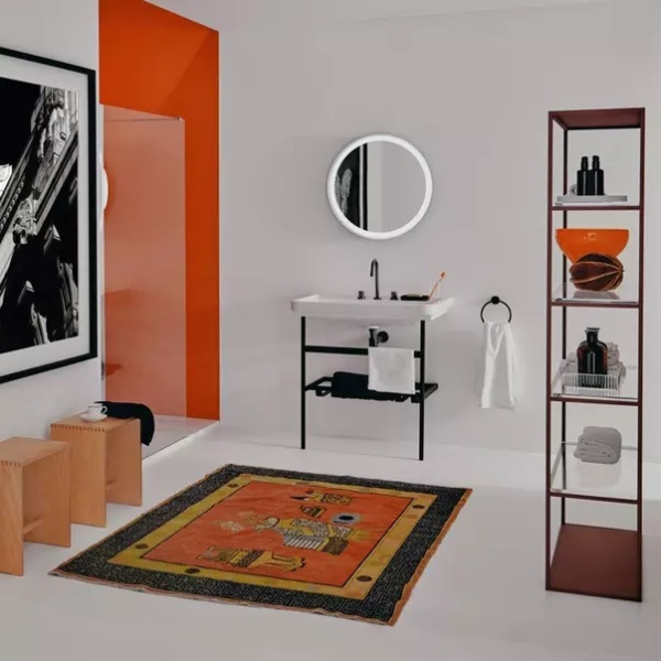 Lavoar pe mobilier Ideal Standard Atelier Calla alb lucios 67 cm cu orificiu baterie si preaplin - Img 6