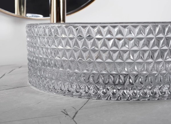 Lavoar pentru baie , Rea Cristal Light , Culoare Grey - Img 4