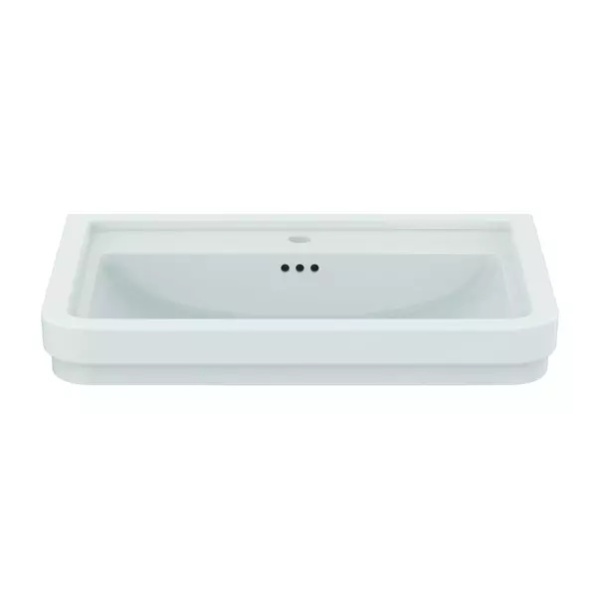 Lavoar suspendat Ideal Standard Atelier Calla alb lucios 72 cm cu orificiu baterie si preaplin - Img 2