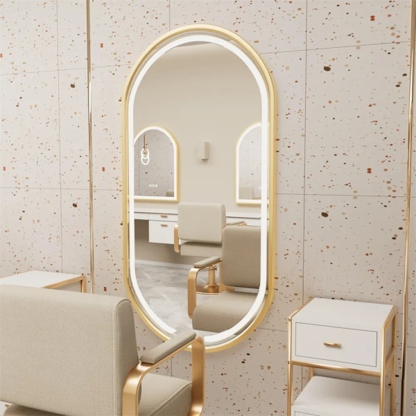 Oglind?? LED OLL 60x90 cm Brush Gold - Img 8