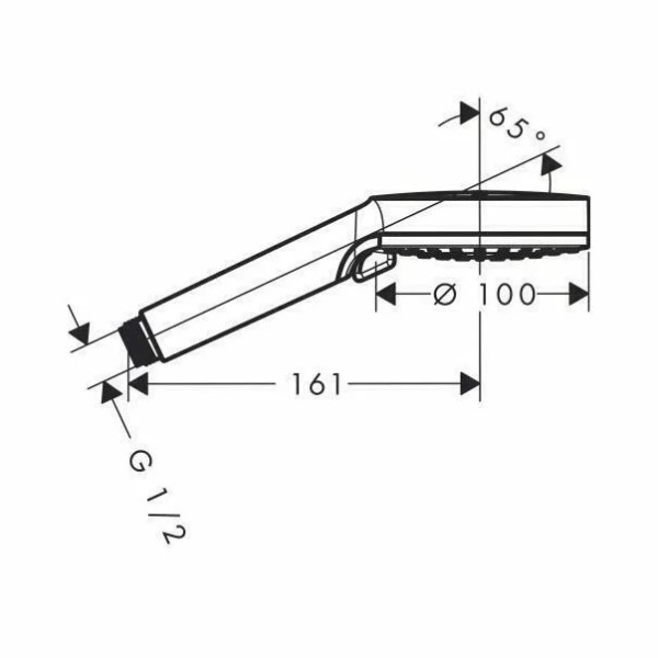 Para de dus Hansgrohe Crometta New 100 Vario crom - alb - Img 2