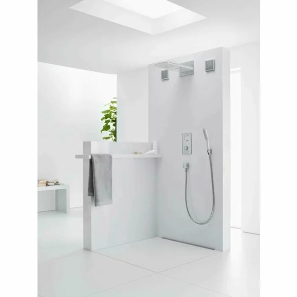 Para de dus Hansgrohe PuraVida alb - crom 1 functie - Img 2