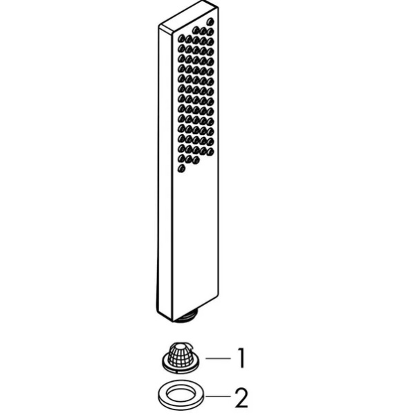 Para de dus negru mat Hansgrohe Pulsify E 100 1 functie - Img 2