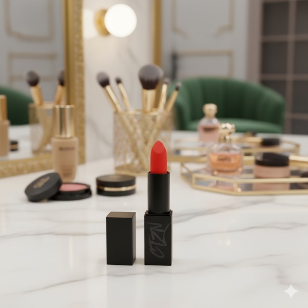 Ruj de buze cu pigment intens CTZN, Colectia Code Red, Vegan, Vitamina E, rezistent la apa, red coral - Img 4