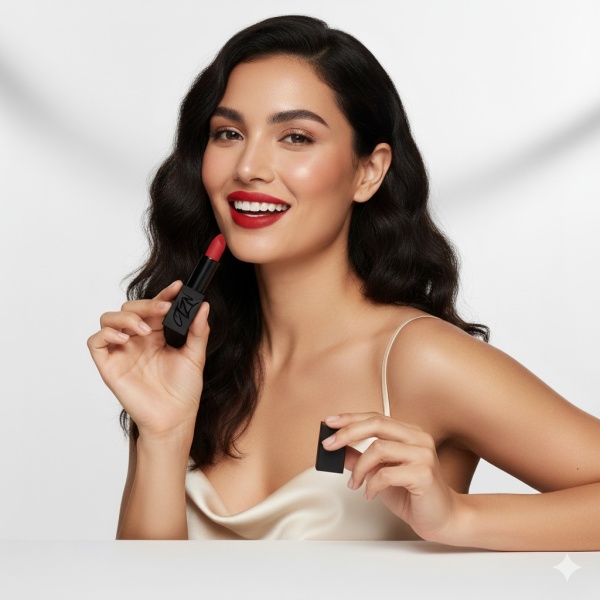 Ruj de buze cu pigment intens CTZN, Colectia Code Red, Vegan, Vitamina E, rezistent la apa, Rooi - Img 2