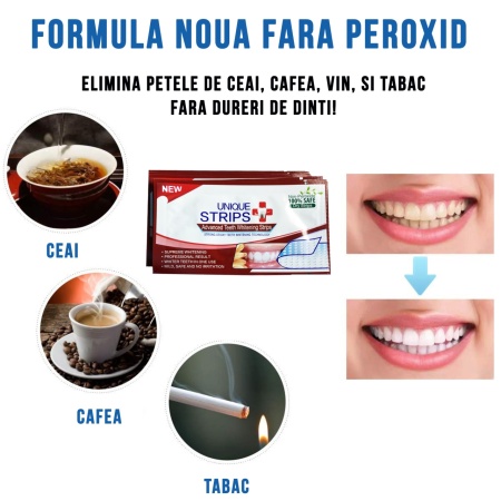 Set Benzi pentru albirea dintilor, Fara peroxid, NeoSimply, 14 plicuri, 65 g - Img 4