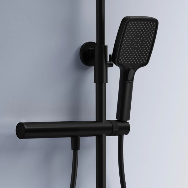 Set de dus REA Pedro, Design Elegant cu Termostat, Culoare Black - Img 4