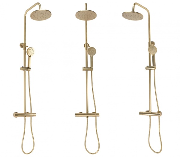 Set dus cu termostat Rea PAROT BRUSHED GOLD - Img 5