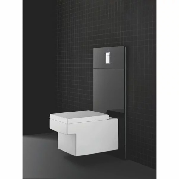 Set rezervor Grohe Rapid SL cu clapeta Skate Air alba si vas wc Grohe Cube Ceramic Triple Vortex PureGuard capac soft close - Img 6