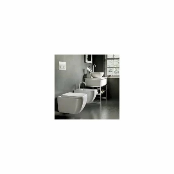 Set vas wc suspendat bideu suspendat Hatria Bianca Rimless si capac softclose - Img 6