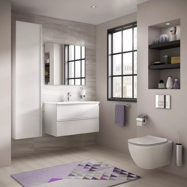 Set Vas Wc suspendat Ideal Standard Tesi Aquablade cu capac Slim softclose - Img 5