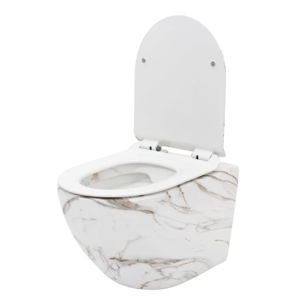 Set vas wc suspendat Rea Carlos Lava Mat rimless cu capac softclose - Img 6