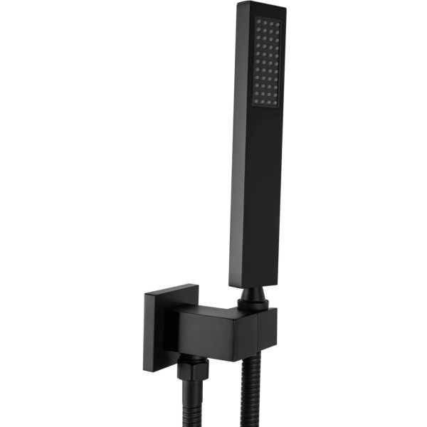 Sistem Complet De Dus REA FENIX DAVIS BLACK + BOX, Montaj In Perete, Para Patrata Tip Ploaie 30 x 30 Cm, 2 Functii De Curgere A Apei, Negru - Img 3