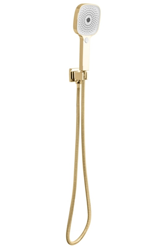 Sistem Complet De Dus REA ORIX GOLD BOX, Montaj In Perete, Para Patrata Tip Ploaie 25x25 Cm, 2 Functii De Curgere A Apei, Finisaj Auriu - Img 5