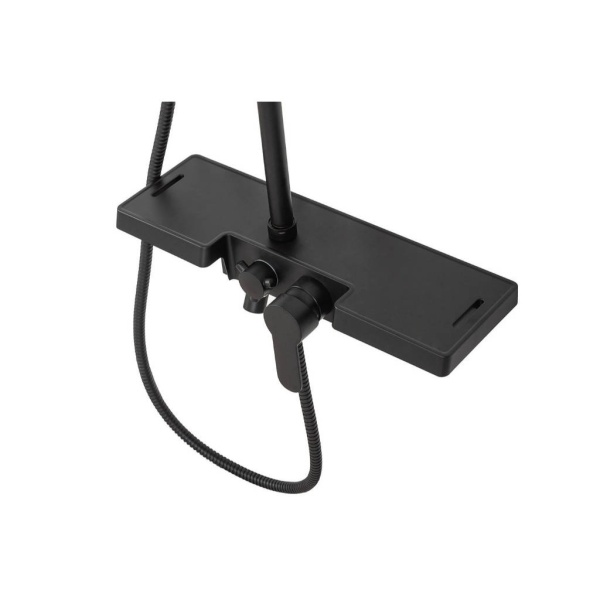 Sistem de dus REA BRAVO Black, montaj pe perete, ploaie de dus, 2 functii, finisaj negru mat - Img 8