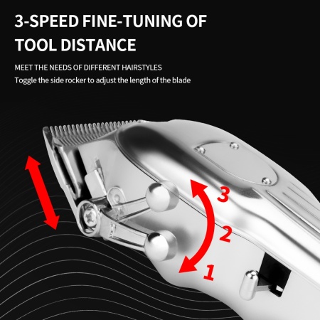 Aparat de Tuns Profesional SeveShop®, Trimmer Multifunctional, Accesorii Diverse, Rezistent la Apa, Ecran LCD, Design Ergonomic, Baterie Lithium-Ion 2000 mAh, Timp Incarcare Rapida, Autonomie 300 min, Portabil, Intretinere Usoara - Img 4
