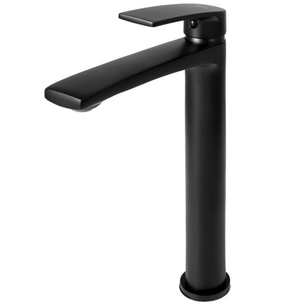 Baterie lavoar REA LUPPO Black, Montaj pe blat, inaltime 25.5 cm, finisaj Negru Mat - Img 2