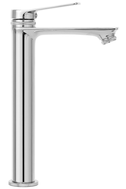 Baterie Lavoar REA VIRAL CHROME HIGH, Montaj Pe Blat, Capat Fix, Monocomanda, Inaltime 30.5 Cm, Crom - Img 6