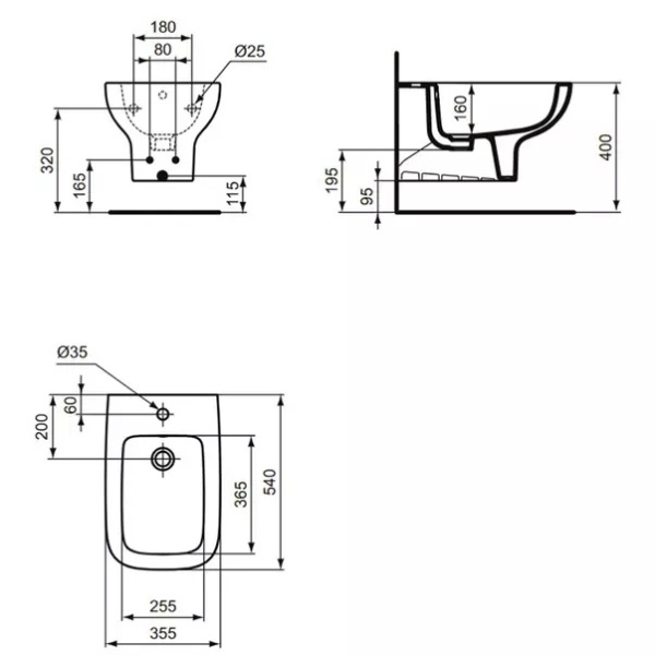 Bideu suspendat Ideal Standard i.Life A - Img 2