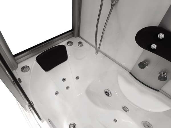 Cabina de dus 165x85x220cm, Cu sistem hidromasaj + Sauna SPA - Img 4