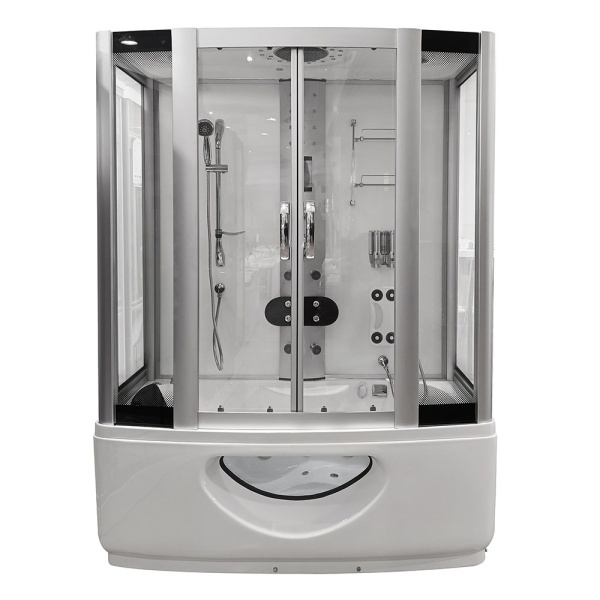 Cabina de dus cu cada Spa cu hidromasaj 165X85X220 cm alb - Img 3