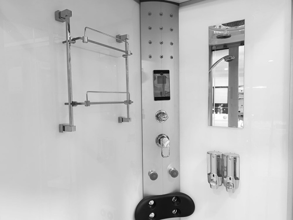 Cabina de dus cu hidromasaj MO-09914 cu sauna inclusa, Dispunere pe Stanga , 120X85 cm, Alb - Img 8