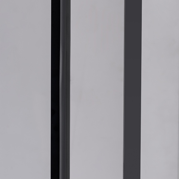 Cabina de dus Kira Dreptunghiulara 100x80cm, Design Modern, Culoare Negru - Img 6