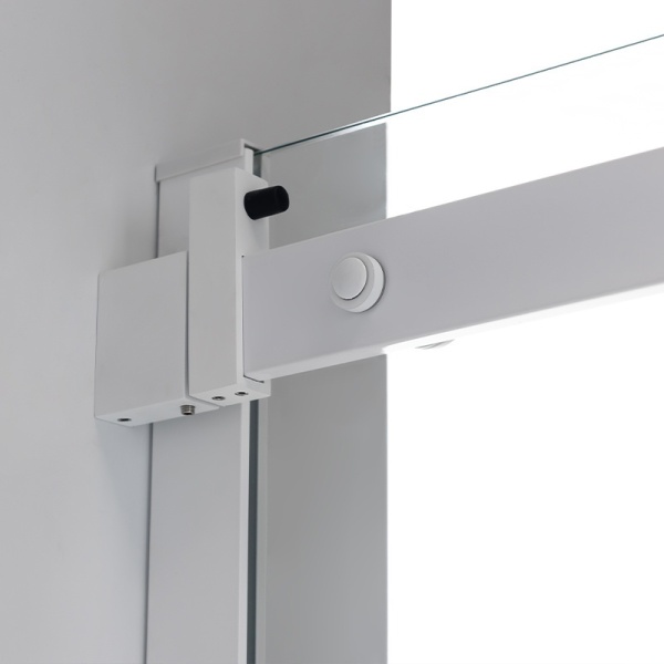 Cabina de dus KZ203B, Dimensiune 110x80cm, Usi glisante, Culoare Alb - Img 6